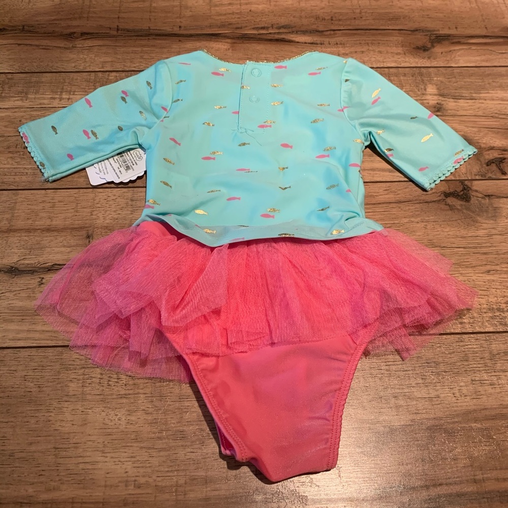 NWT Mud Pie Mermaid Rash Guard Set - Picture 3 of 3